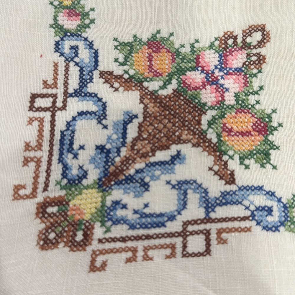 Italian Embroidered Vintage Table Linen Napkins - Picture 10 of 14